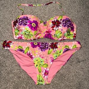 Victoria’s Secret Floral Pink Bikini Set